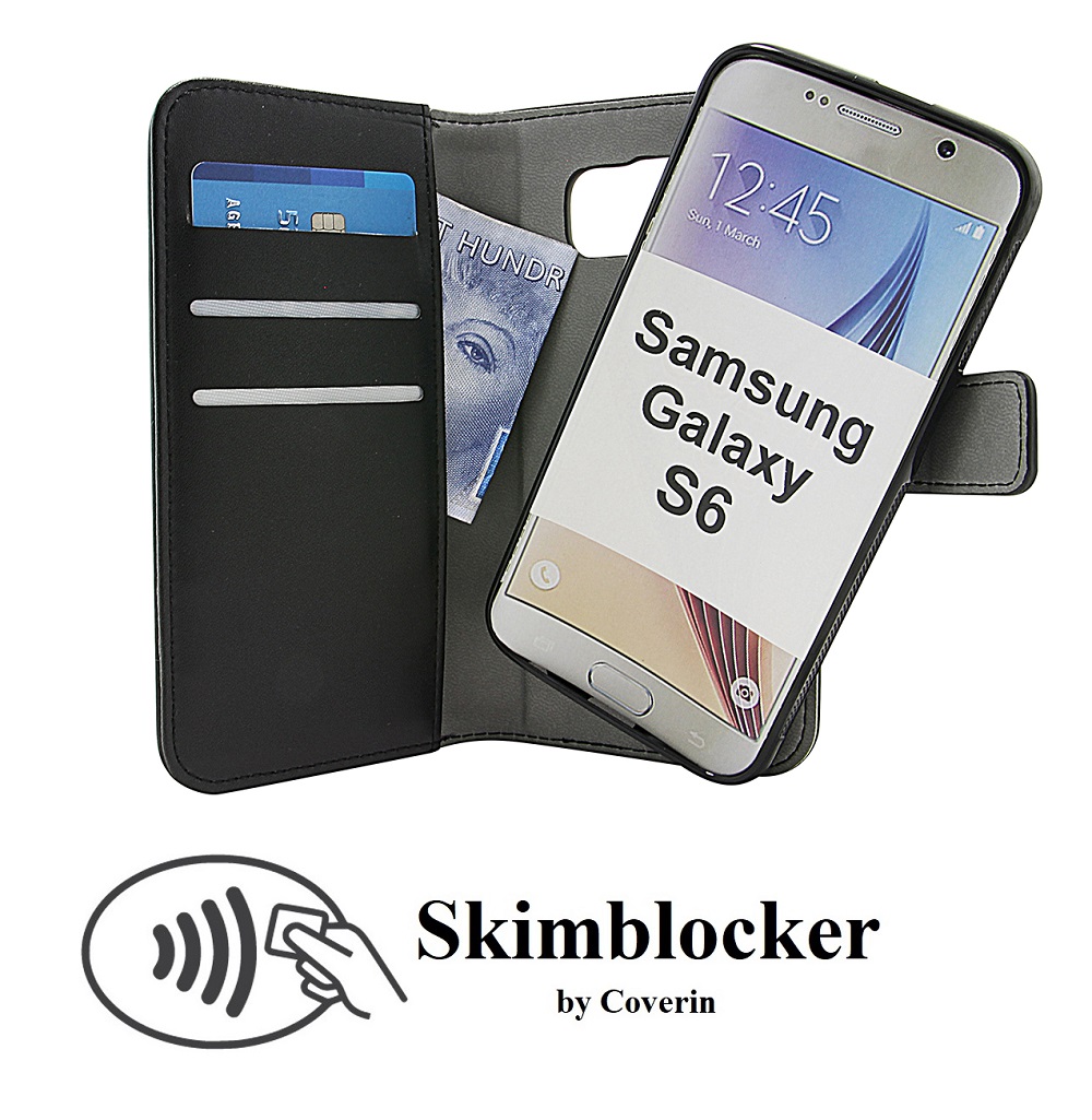 CoverInSkimblocker Magnet Fodral Samsung Galaxy S6 (SM-G920F)